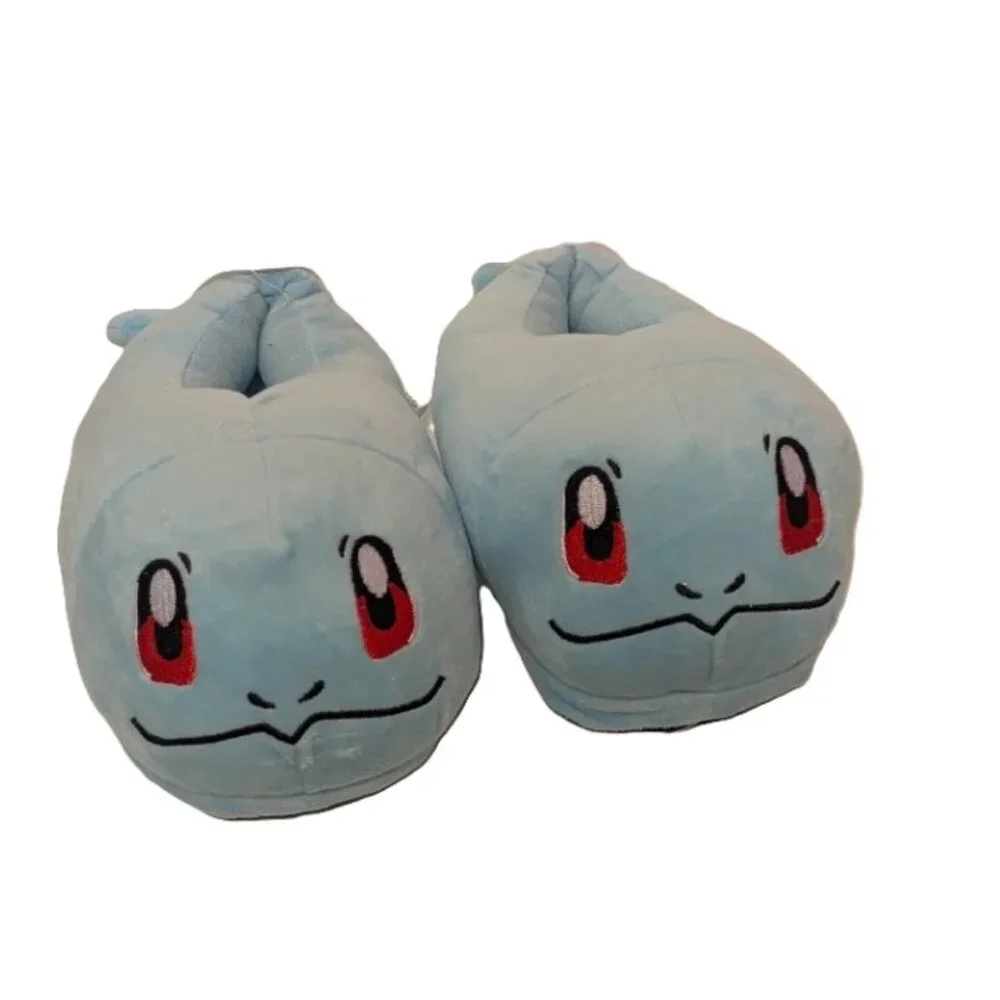 Squirtle Plush Slippers Kids Toddler Closed Toe Cozy Indoor Shoes